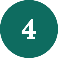 Number four in a teal circle
